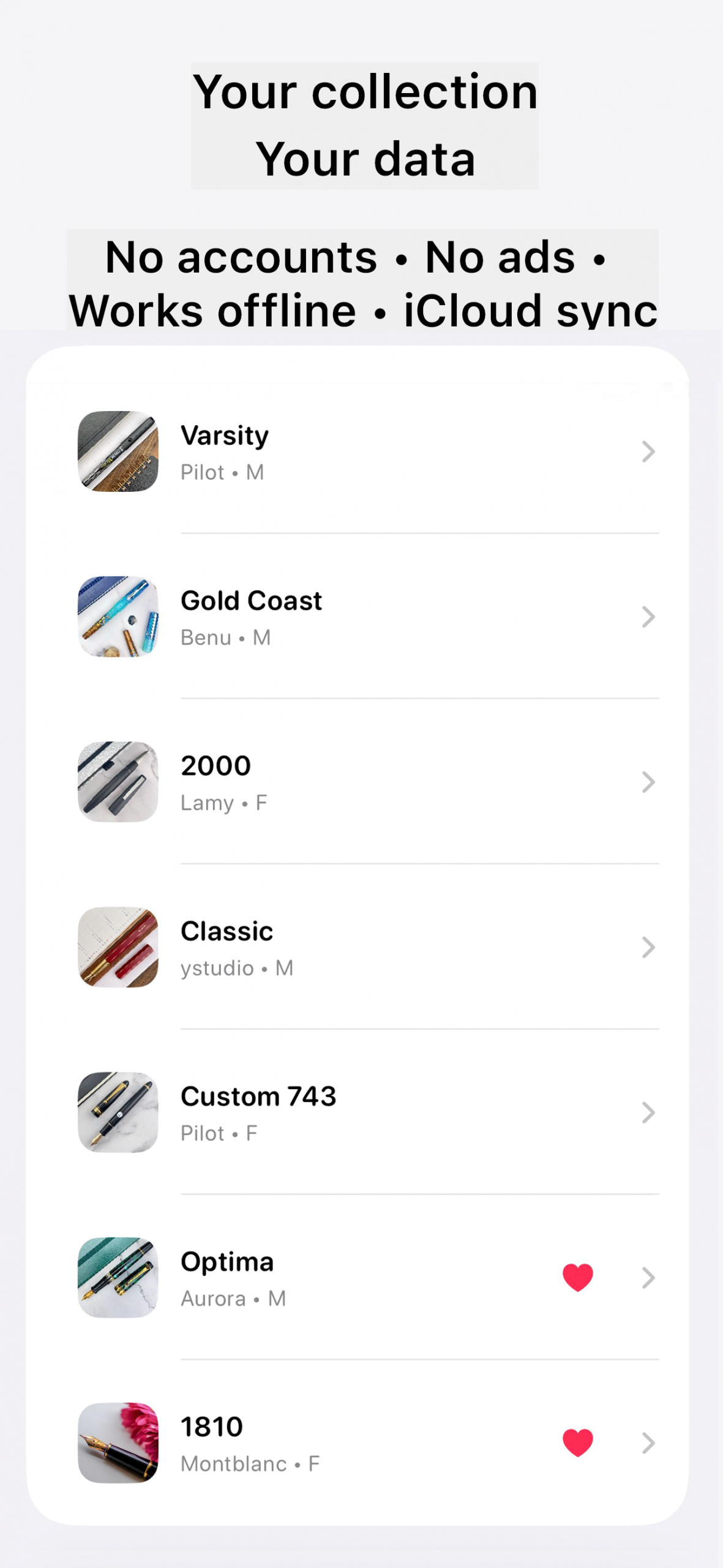 Privacy and offline screenshot