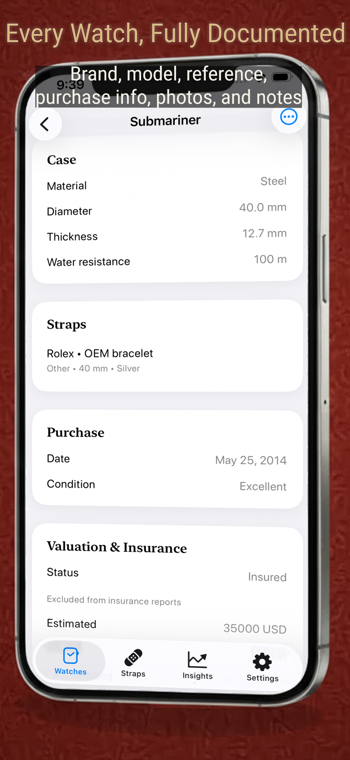 Ownership records screenshot