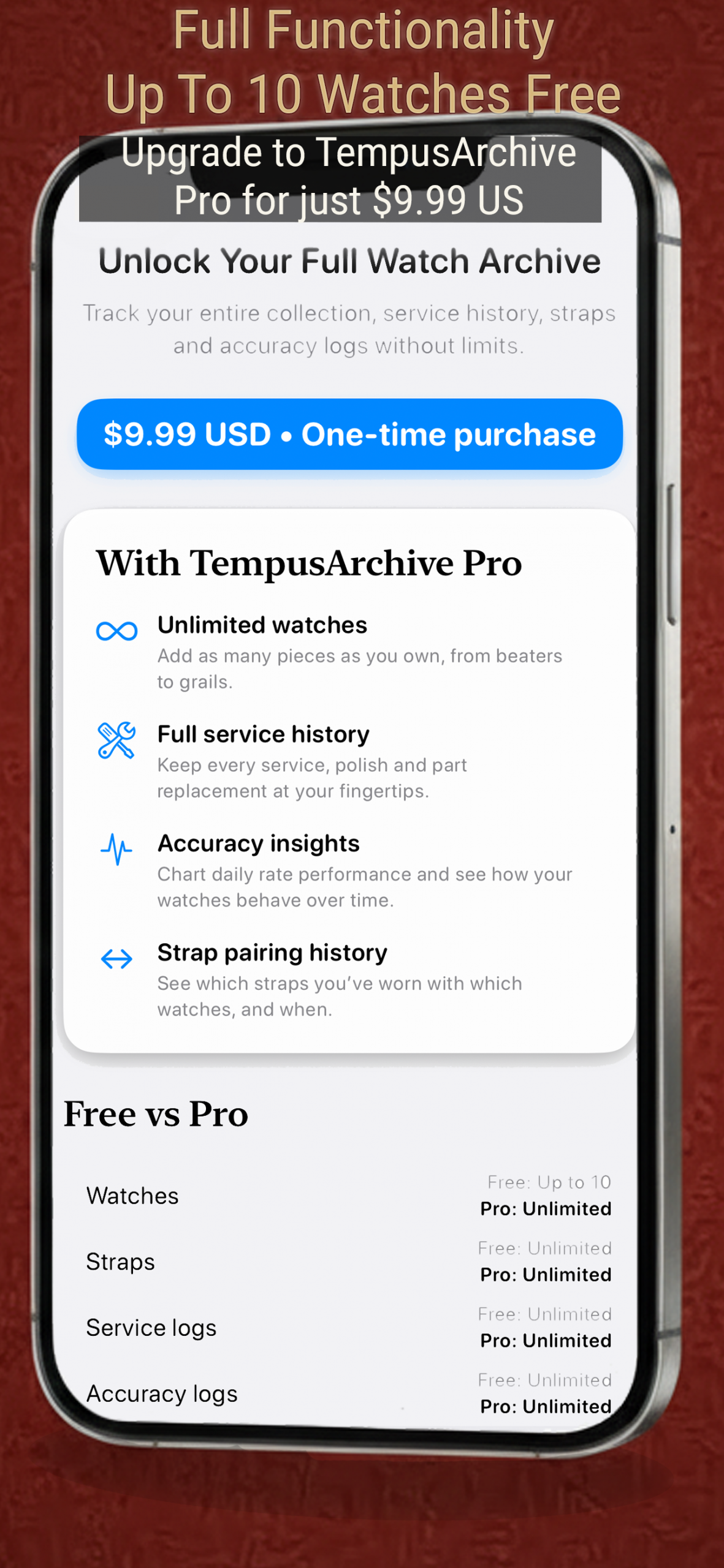 Pro upgrade screenshot